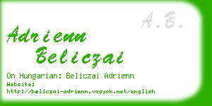 adrienn beliczai business card